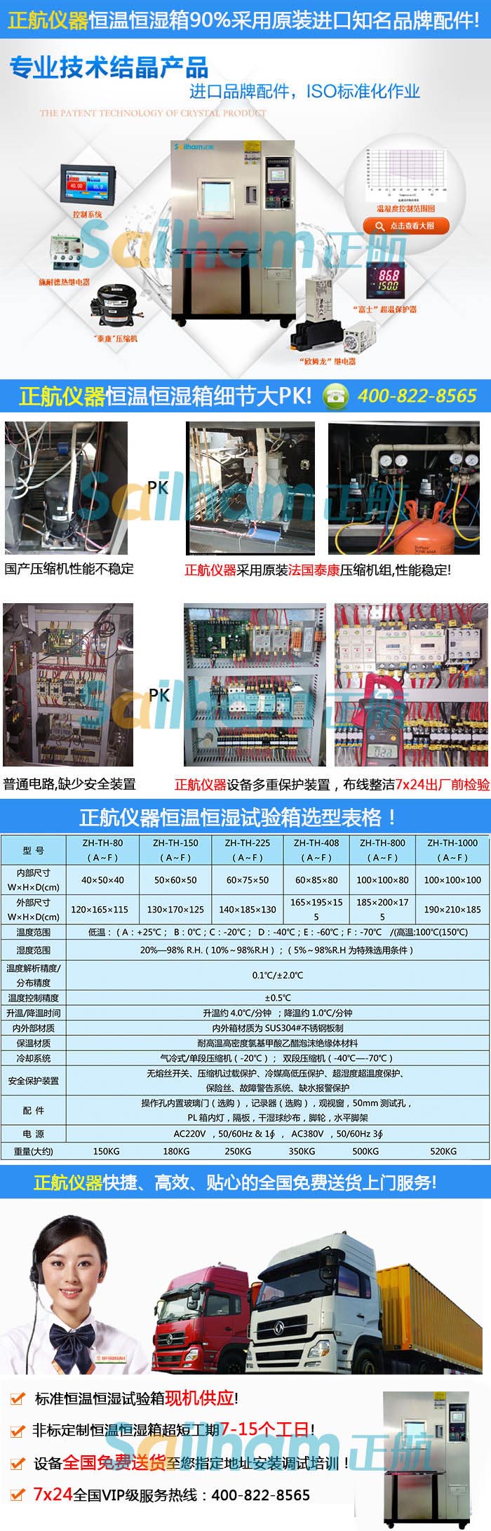 正航儀器廠家直銷新疊層式恒溫恒濕試驗(yàn)機(jī)